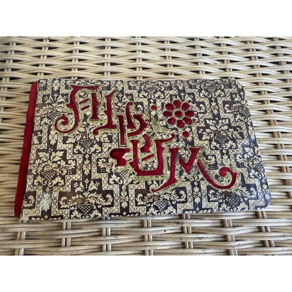 Antique 1880s Autograph Book Carroll Iowa Some Signed Pages - Picture 1 of 16